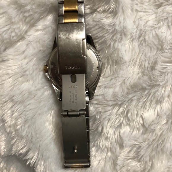 Two-Toned Riley Multifunction Steel Fossil Watch - Picture 4 of 5